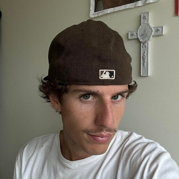 Vintage faded mlb detroit tigers fitted hat brown - Picture 7 of 7